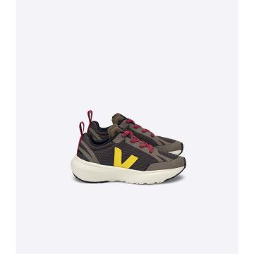 Buty do Biegania Veja CANARY ELASTIC LACE Dziecięce Oliwkowe | VEJA645-PL