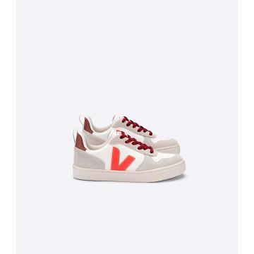 Obuwie Veja V-10 VEJA X BONTON Dziecięce White/Orange | VEJA672-PL