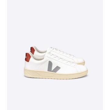 Sneakersy Veja URCA CWL OXFORD-GREY Damskie White/Red | VEJA559-PL