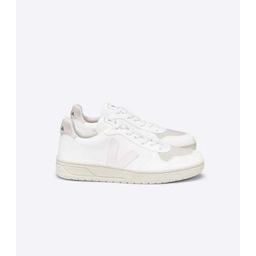 Sneakersy Veja V-10 CWL Damskie White/Beige | VEJA583-PL