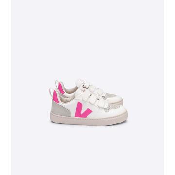 Sneakersy Veja V-10 CWL Dziecięce White/Purple | VEJA772-PL