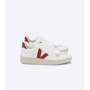 Sneakersy Veja V-10 CWL Męskie White/Red | VEJA224-PL
