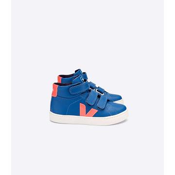 Wysokie Veja ESPLAR MID CHROMEFREE Dziecięce Niebieskie | VEJA607-PL