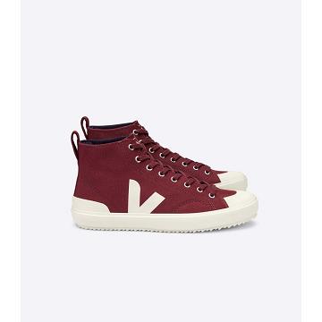 Wysokie Veja NOVA HT CANVAS Damskie Czerwone | VEJA254-PL