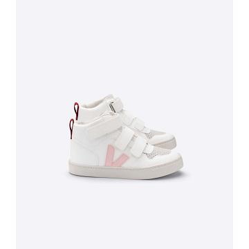 Wysokie Veja V-10 MID Dziecięce Białe | VEJA628-PL
