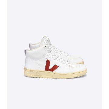 Wysokie Veja V-15 CWL Damskie White/Red | VEJA272-PL